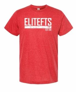 Elitefts™ Agency White Premium T-Shirt -RAGE SHOP agency white premium t red