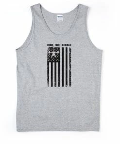 Black Focus Trust Strength Flag Men's Tank