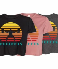 Elitefts Women's Sunset Squatter Flowy Cropped Tee
