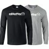 Elitefts™ Tagline White Long Sleeve T-Shirt -RAGE SHOP tagline white ls