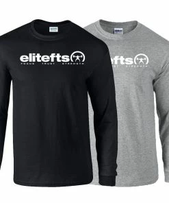 Elitefts™ Tagline White Long Sleeve T-Shirt